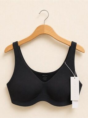 Negative Underwear Black Seamless Wireless Aeris Scoop Bra NWT